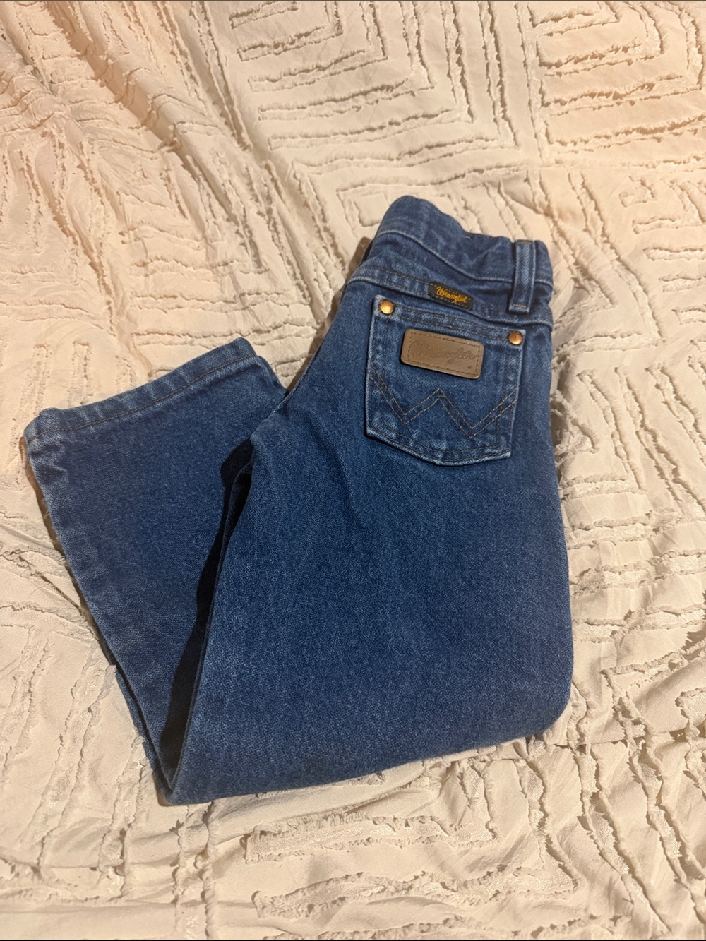 Wrangler boys Dark Blue Straight Leg Jeans